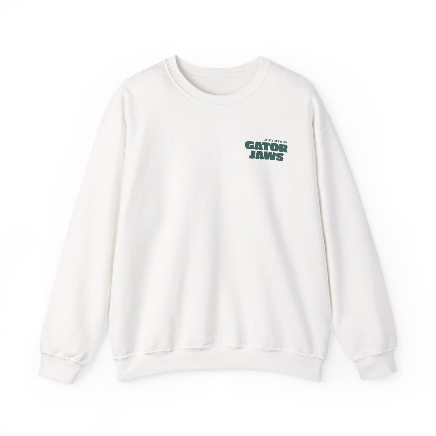 Gator Jaws White Crewneck Sweatshirt